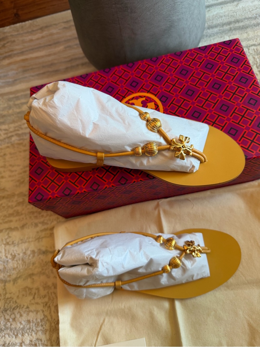 Tory Burch Capri Flat Lace Up Sandals